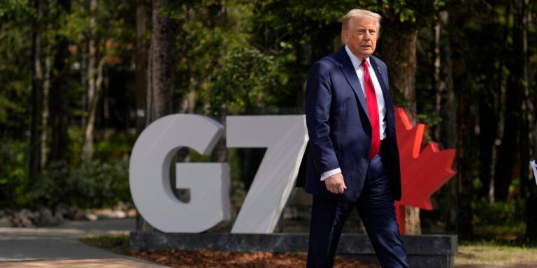 Ο Ντόναλντ Τραμπ στη Σύνοδο Κορυφής της G7 στη Γαλλία