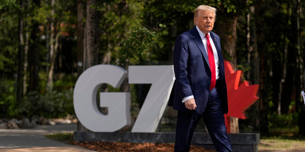 Ο Ντόναλντ Τραμπ στη Σύνοδο Κορυφής της G7 στη Γαλλία