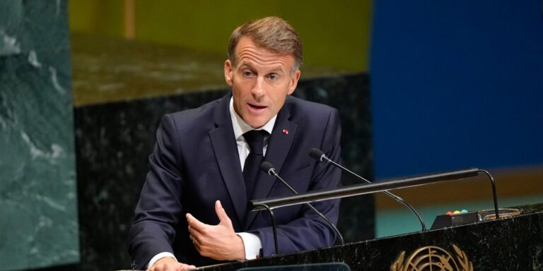 Μακρόν στον ΟΗΕ: «Το θέαμα στη Γάζα μας ντροπιάζει» – κλήση για δράση και λύση των δύο κρατών