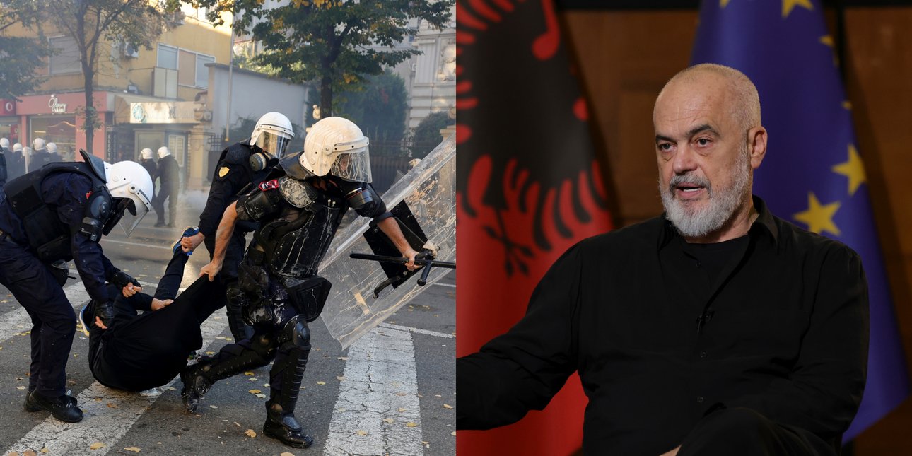 Τρίτη ημέρα βίας στο Τίρανα: οι διαδηλωτές απαιτούν την παραίτηση του Έντι Ράμα